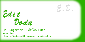 edit doda business card